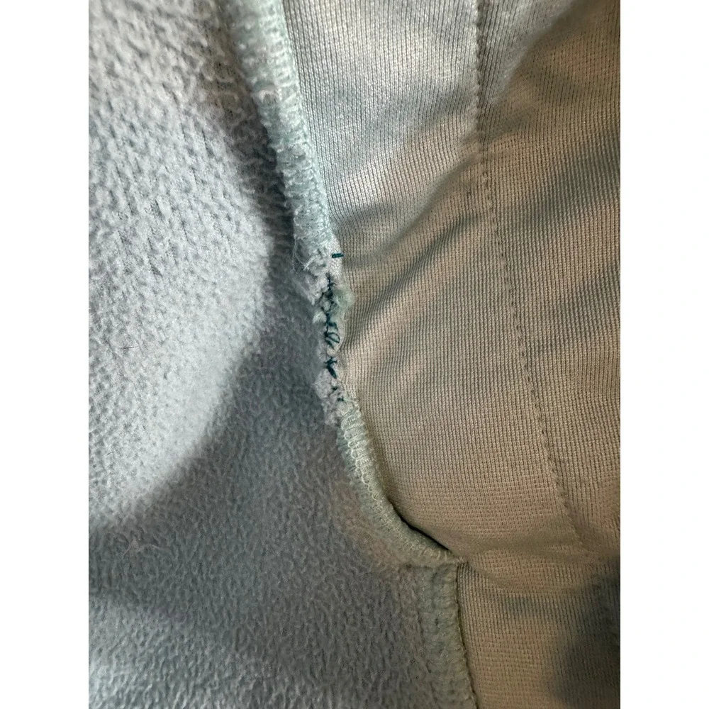 🔥The North Face 🦋💙🦋 Blue Hooded Fleece Full Zip Jacket Women‎ Small
